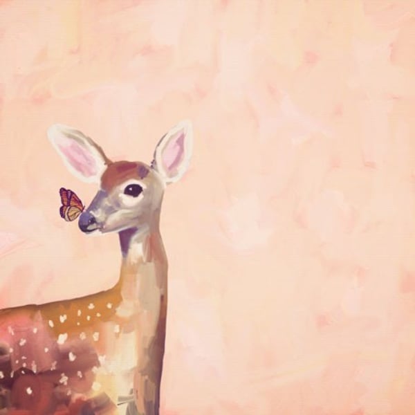 Deer Dreams Canvas Art