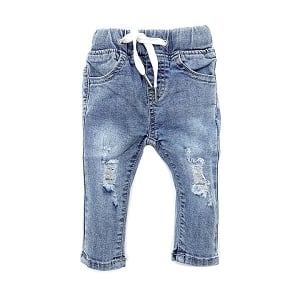 Light Wash Distressed Denim 