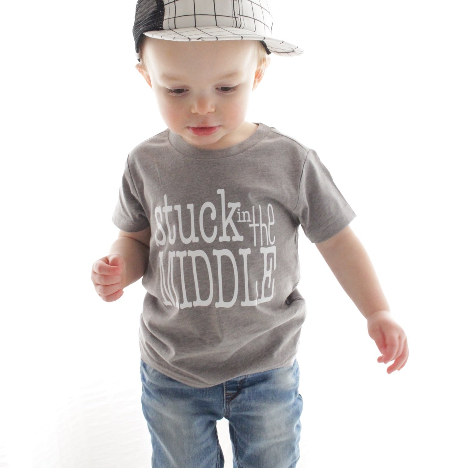 Stuck In The Middle Tee - Grey