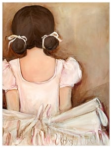 Lovely Ballerina Canvas Reproduction