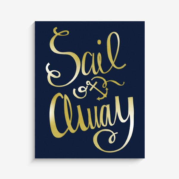 Lucy Darling Sail Away Metallic Print