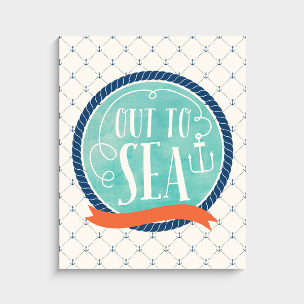 Lucy Darling Out to Sea Watercolor Art Print