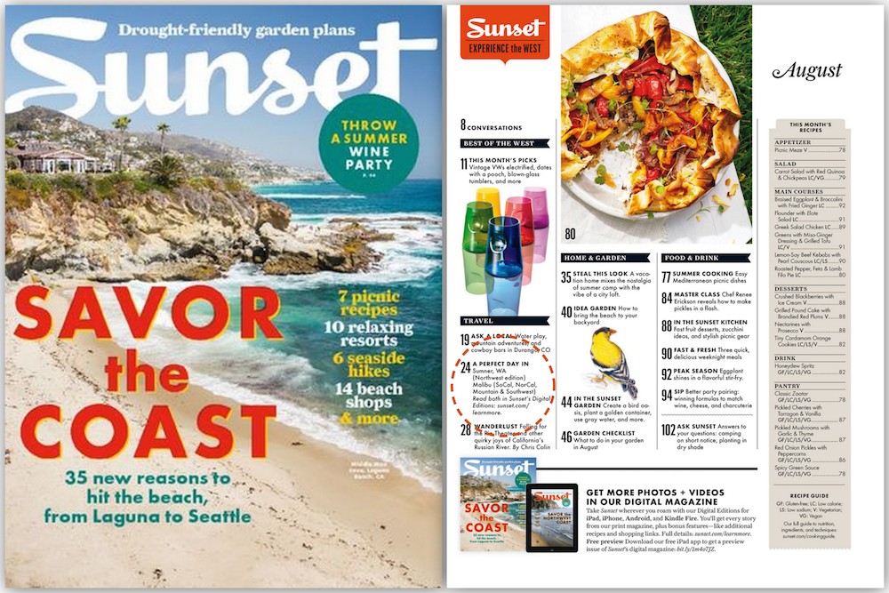 SugarBabies is featured in popular travel & lifestyle magazine, Sunset!