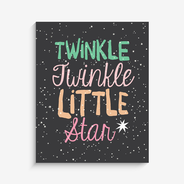Lucy Darling Twinkle Twinkle Art Print - Girl