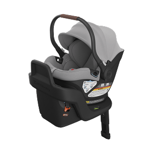 UppaBaby Aria Car Seat & Base - Anthony  | Grey | Chestnut Leather